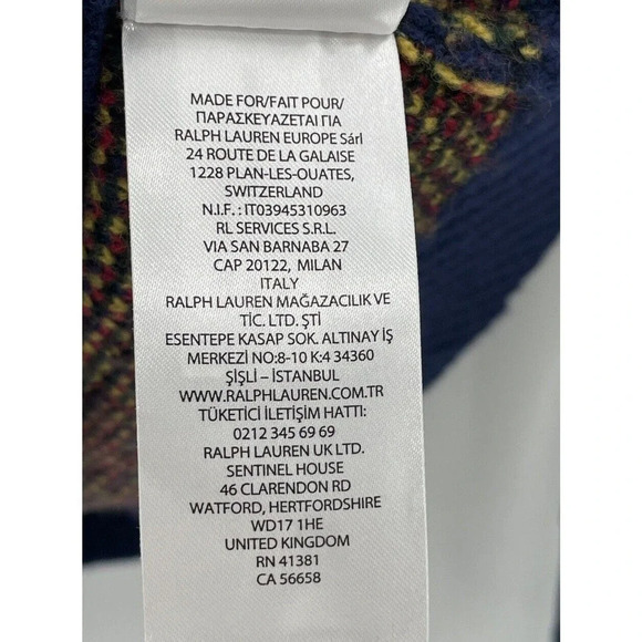 Lauren Ralph Lauren Women's Tarten Plaid Wool Cardigan Sweater Size Medium - Picture 9 of 12